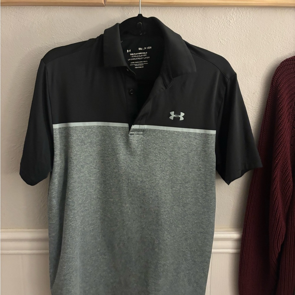 Under Armour Men's Polo Shirt in Black and Gray